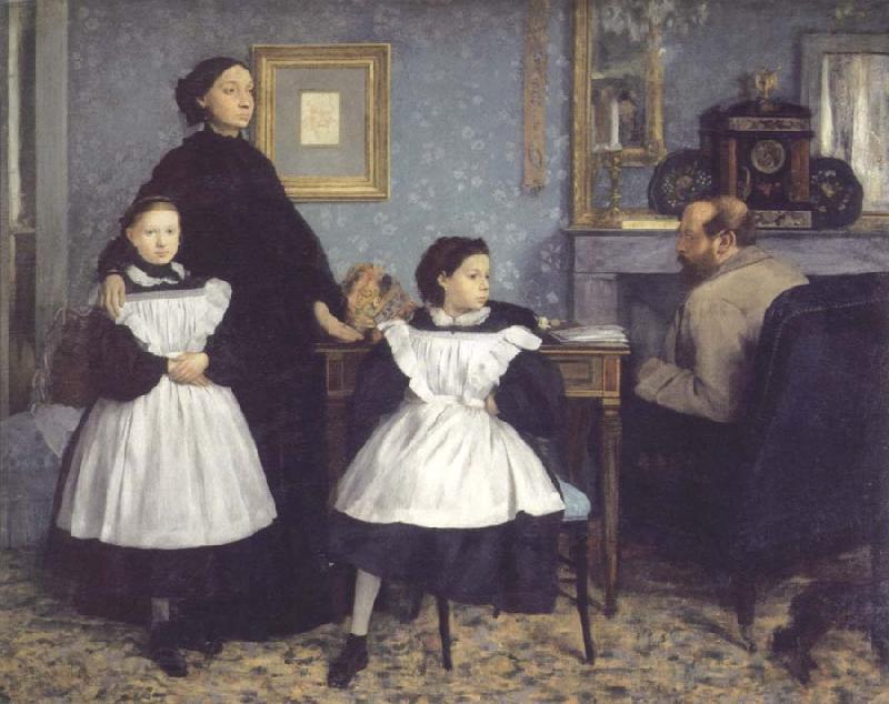 Edgar Degas the bellelli family Norge oil painting art